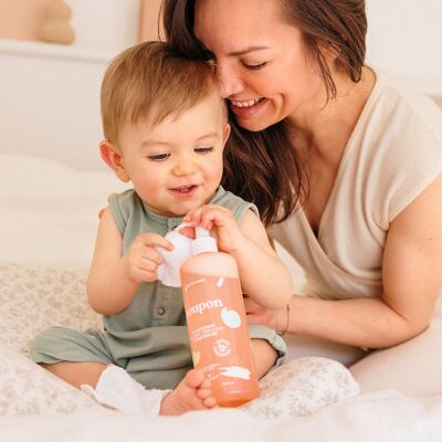 Acqua detergente viso e corpo, neonati e bambini, dalla nascita, 400ml