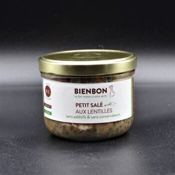 Salted with lentils 35% meat, half-salt palette (origin France) 1