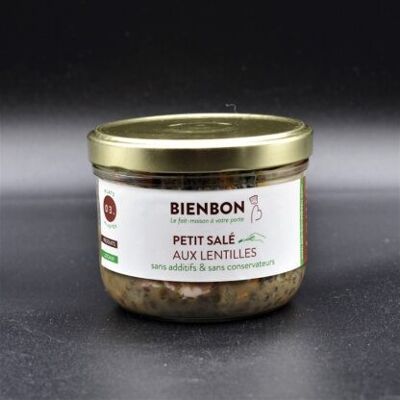 Salted with lentils 35% meat, half-salt palette (origin France)