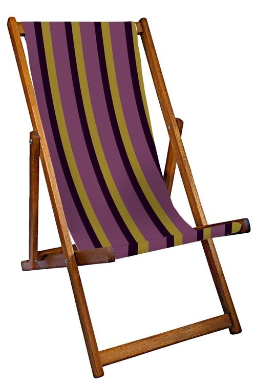 Charter Stripe Deckchair Purple