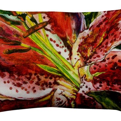 Coussin d'extérieur fleurs épanouies