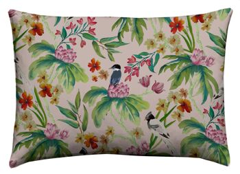 Coussin d'extérieur imprimé paradis 1