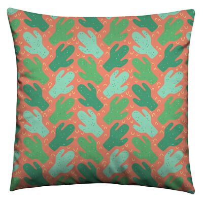 Funky Cactus Velvet Cushion
