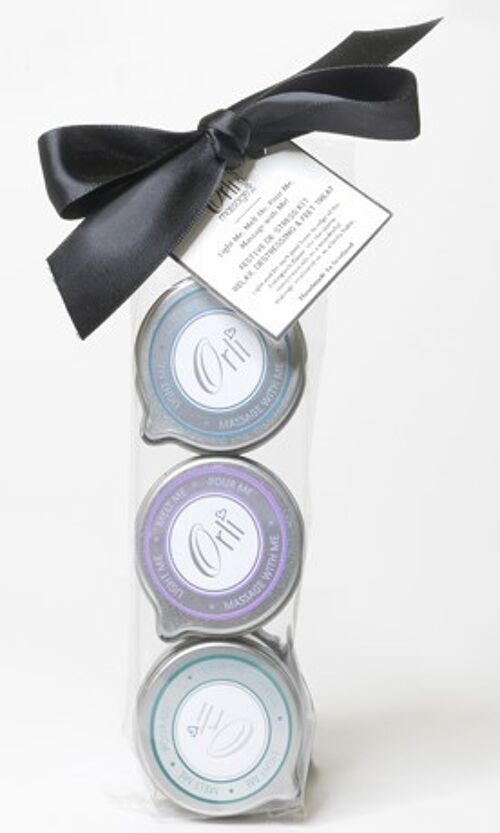 Destressing Trio Massage Candle Gift Pack