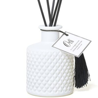 Luxuriöser weißer böhmischer Reed-Diffusor in Granatapfel Noir – 200ml