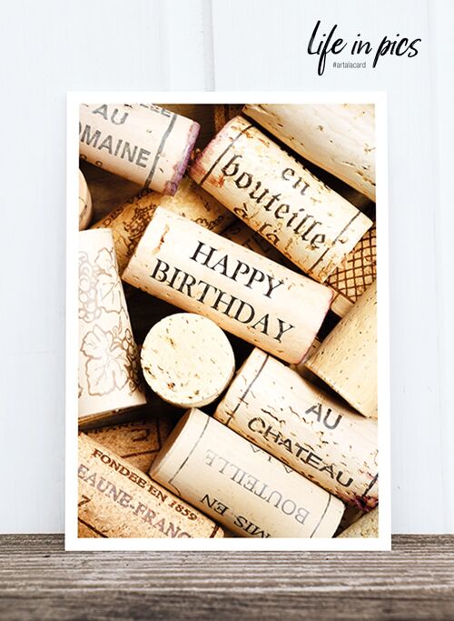 Life in Pic's Foto-Postkarte: Birthday cork