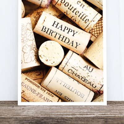Cartolina fotografica di Life in Pic: Birthday cork