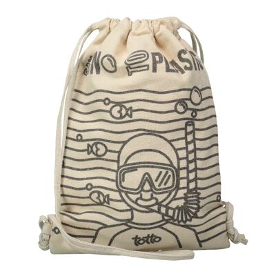 Mochila de cuerdas Eco-friendly - Say no Beige_1