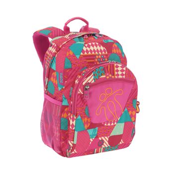 Sac à dos scolaire adaptable au chariot - Acuareles Rosa_7 2