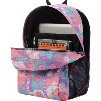 Sac à dos scolaire adaptable sur chariot à glaces et fruits - Acuareles Multicolor_1 7