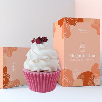 Gâteau de bain Duo élégant 97% NATUREL | VÉGÉTALIEN ET SANS CRUAUTÉ | FAIT À LA MAIN | Certifié PETA 2