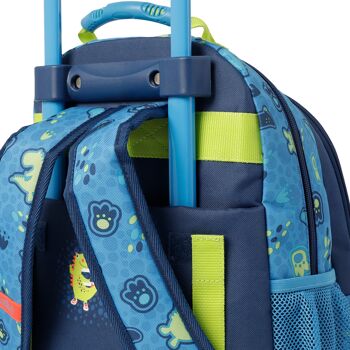 Petit sac à dos scolaire à roulettes - Little Dino Blue_1 4