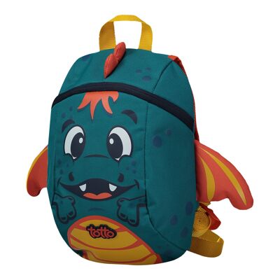 Mochila infantil estampado dragón - Cornejo Verde_1