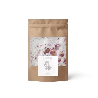 Sal de baño natural de rosas 99% NATURAL | VEGANO Y LIBRE DE CRUELDAD | HECHO A MANO | Certificado PETA