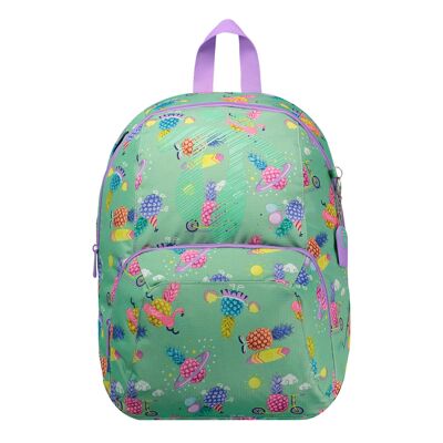 Mochila juvenil estampado multicolor - Gammatto Verde_1