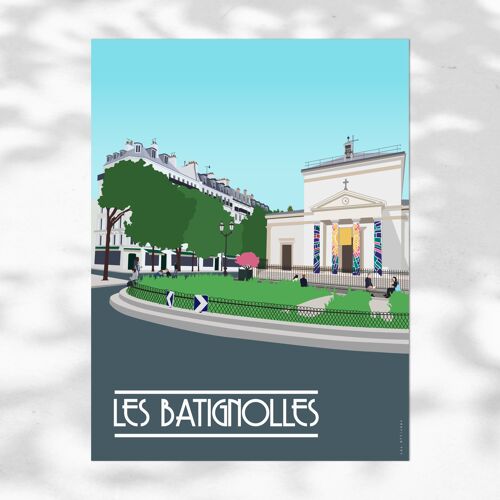 Affiche Batignolles - Paris 17ème