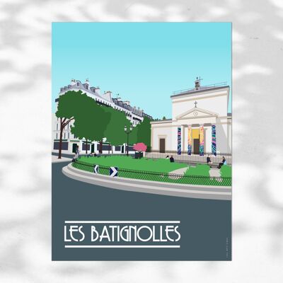 Póster Batignolles - París 17