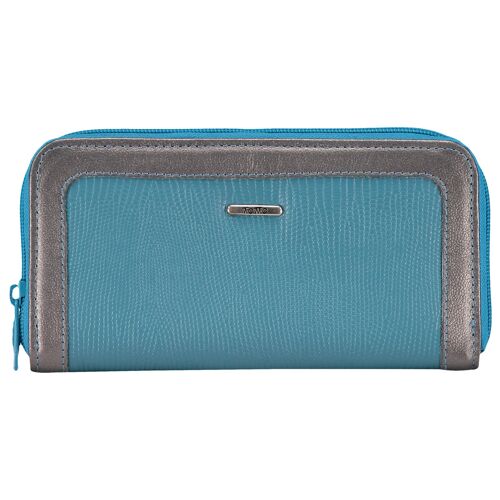 Cartera cuero mujer - Suryn Azul_1