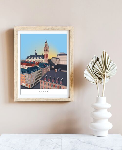 Affiche Lille Grand place - Sunrise