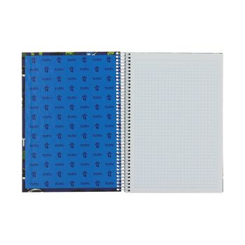 Cahier A5 couverture lignée Bleu_1 2