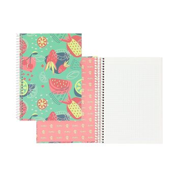 Cahier A5 couverture lignée Vert_1 3