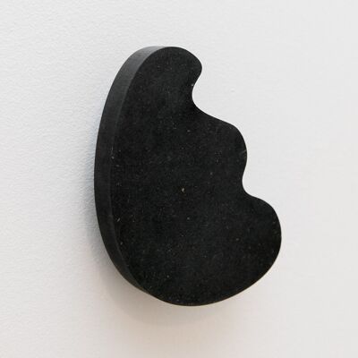 TULIPE black valchromat coat hook