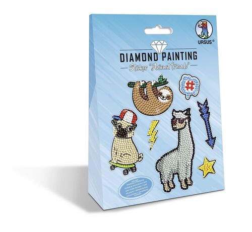 Diamond Painting Sticker "Animal friends"