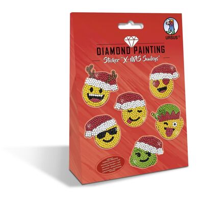 Sticker Peinture Diamant "Smileys de Noël"