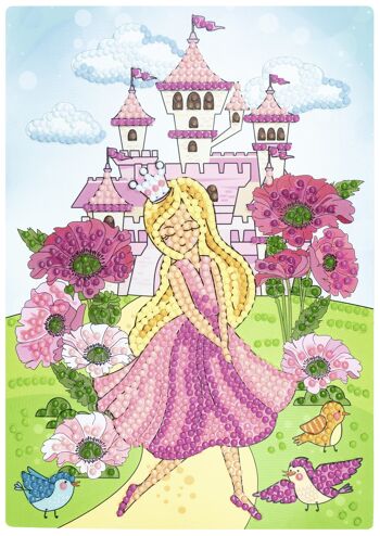 Kit créatif de peinture au diamant "Princesse" 8
