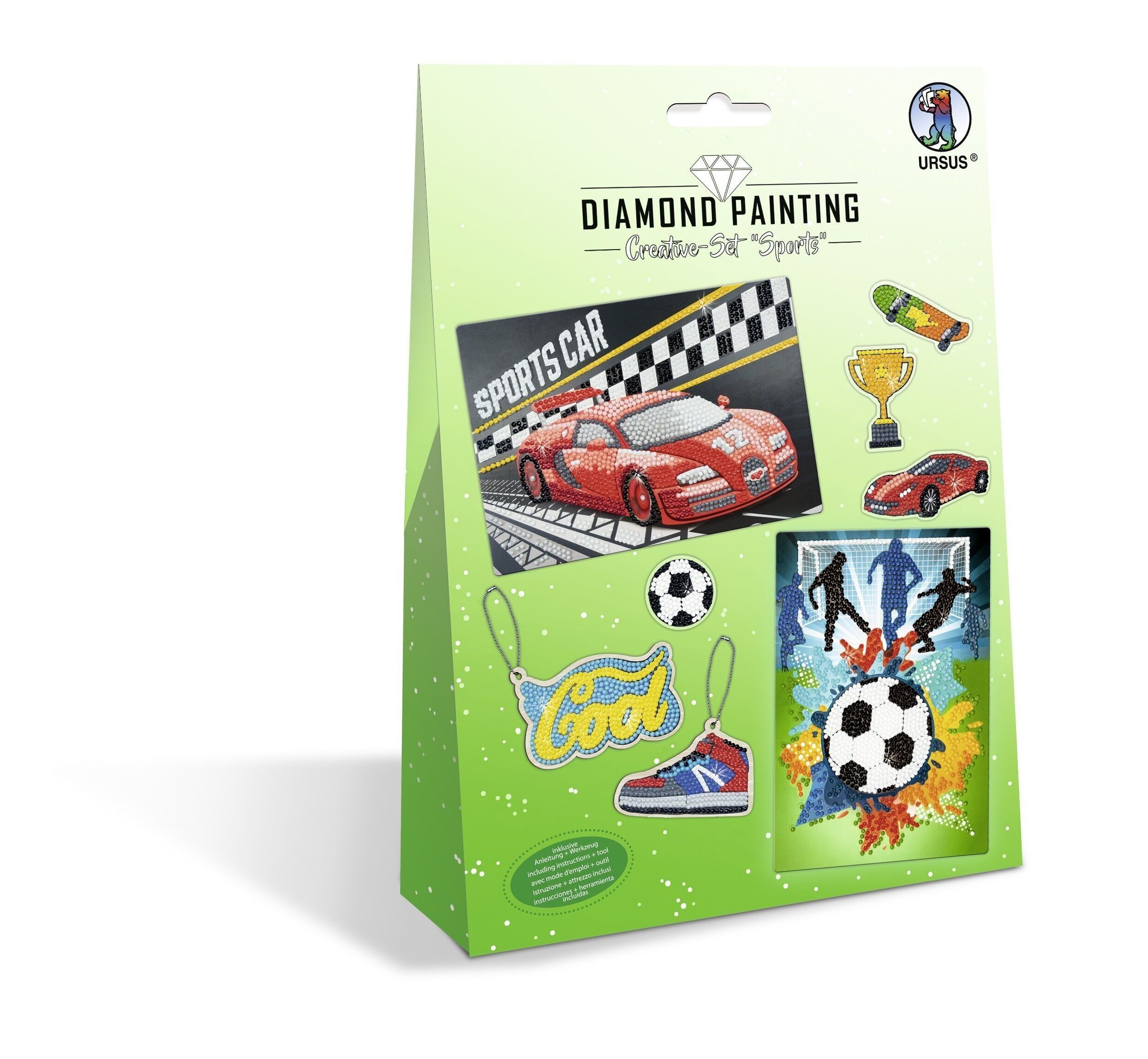 Kit creativo per pittura a diamante "Sport"