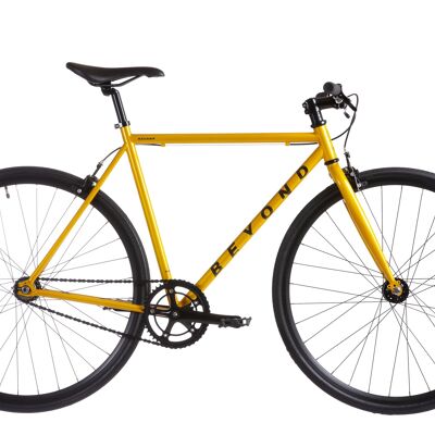 Beyond Cycles Viking - Yellow - S - 51cm - Riser Bar - Fender Set + Front Basket