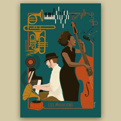 A4 DARK MUSICIAN poster