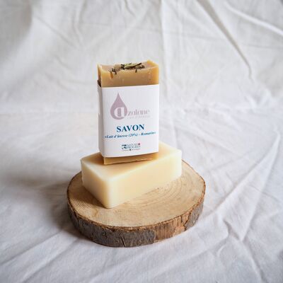 Savon lait d'ânesse et romarin-100 g