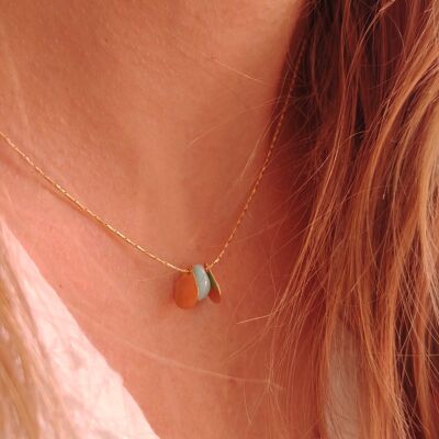 Collier Drop turquoise
