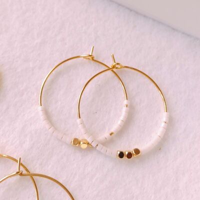 White Yuki Hoops