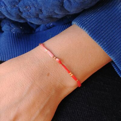 Bracelet serpentinca corail