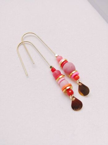 Boucles d'oreilles AWA rouge 1