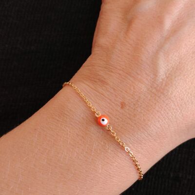 Lucky eye bracelet orange