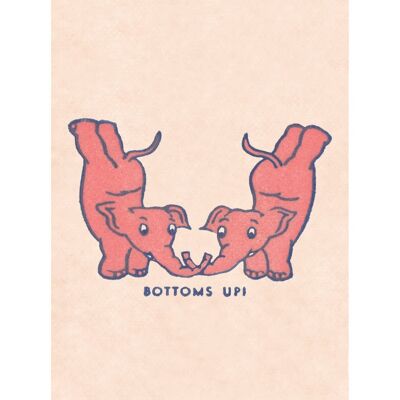 Bottoms Up Pink Elephant, San Francisco, 1930s [Stampe ritratto] - A4 (210x297 mm) Stampa d'archivio (senza cornice)