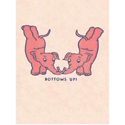 Bottoms Up Pink Elephant, San Francisco, 1930s [Stampe ritratto] - A3+ (329x483 mm, 13x19 pollici) Stampa d'archivio (senza cornice)
