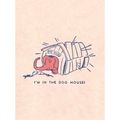 I'm In The Dog House Pink Elephant, San Francisco, 1930 [Portrait Prints] - A4 (210x297mm) Archival Print (Sans cadre)