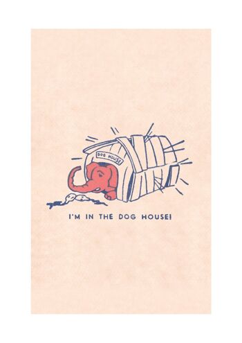 I'm In The Dog House Pink Elephant, San Francisco, 1930 [Portrait Prints] - A4 (210x297mm) Archival Print (Sans cadre) 1