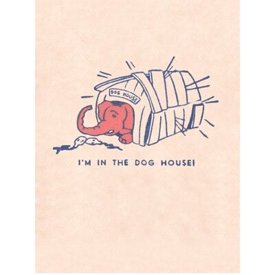 I'm In The Dog House Pink Elephant, San Francisco, década de 1930 [Impresiones de retratos] - Impresión de archivo de 11 x 14 pulgadas (sin marco)