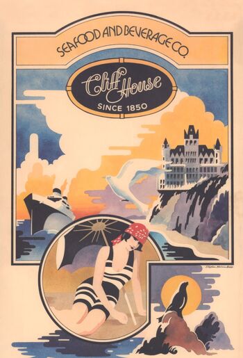 Cliff House, San Francisco, Californie, années 1970 - A3+ (329 x 483 mm, 13 x 19 pouces) impression d'archives (sans cadre) 1