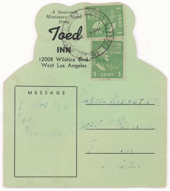 Toed Inn, Los Angeles, Californie, 1953 - impression d'archives A4 (210 x 297 mm) (sans cadre) 3