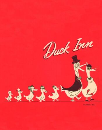 Duck Inn, Richmond, Wisconsin, 1968 - impression d'archives A2 (420 x 594 mm) (sans cadre) 1
