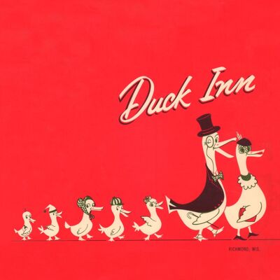 Duck Inn, Richmond, Wisconsin, 1968 - 50 x 76 cm (20 x 30 Zoll) Archivdruck (ungerahmt)