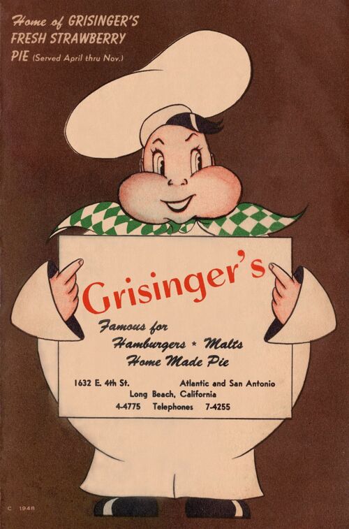 Grisinger's, Long Beach 1951 - A2 (420x594mm) Archival Print (Unframed)