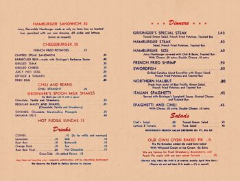 Grisinger's, Long Beach 1951 - A2 (420x594mm) impression d'archives (sans cadre) 2
