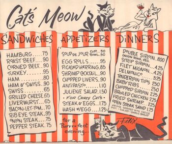 Cat's Meow, Fort Lauderdale, Floride, années 1950 - impression d'archives A4 (210 x 297 mm) (sans cadre) 2